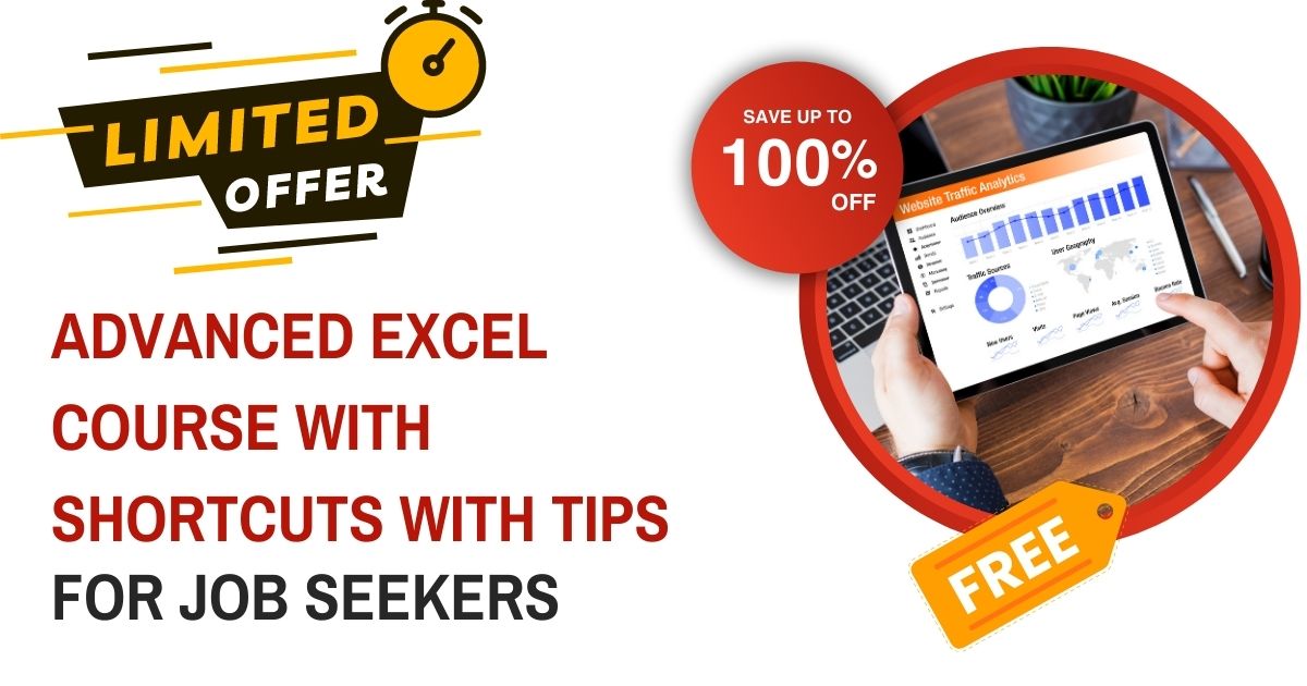 Advanced Excel Course With Shortcuts Tips and Tricks for JOB