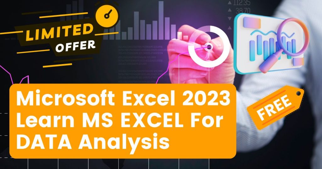 Microsoft Excel 2023 Learn MS EXCEL For DATA Analysis - CIGMA Foundation