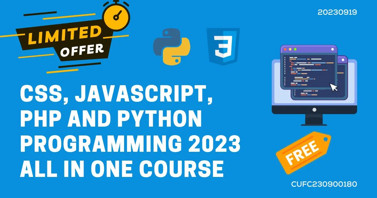 CSS, JavaScript, PHP And Python Programming 2023