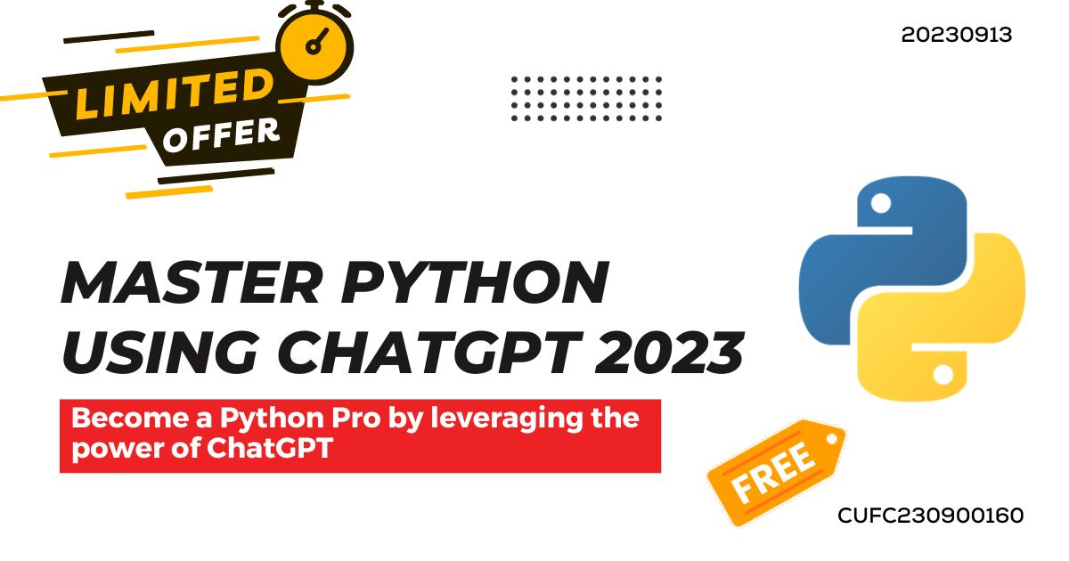 Master Python using ChatGPT 2023