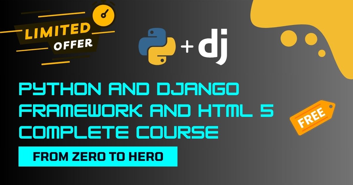 Python And Django Framework And HTML 5