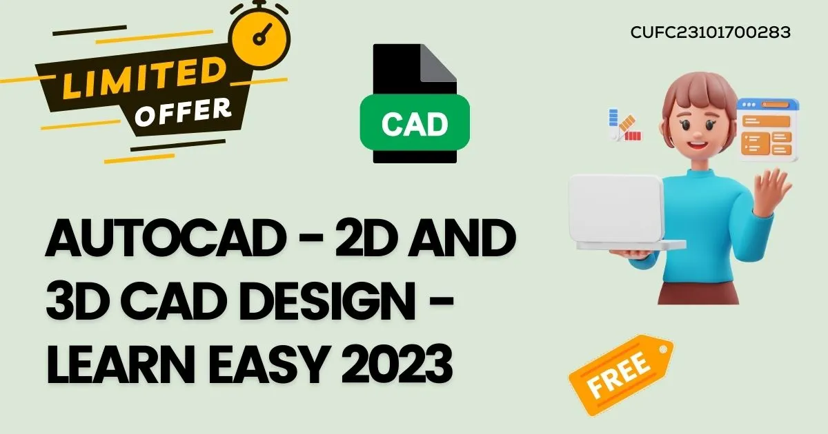 AutoCAD - 2D and 3D CAD design - learn easy 2023