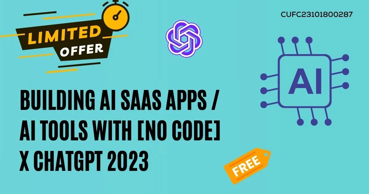 Building AI Saas Apps AI Tools with [No Code] x ChatGPT 2023