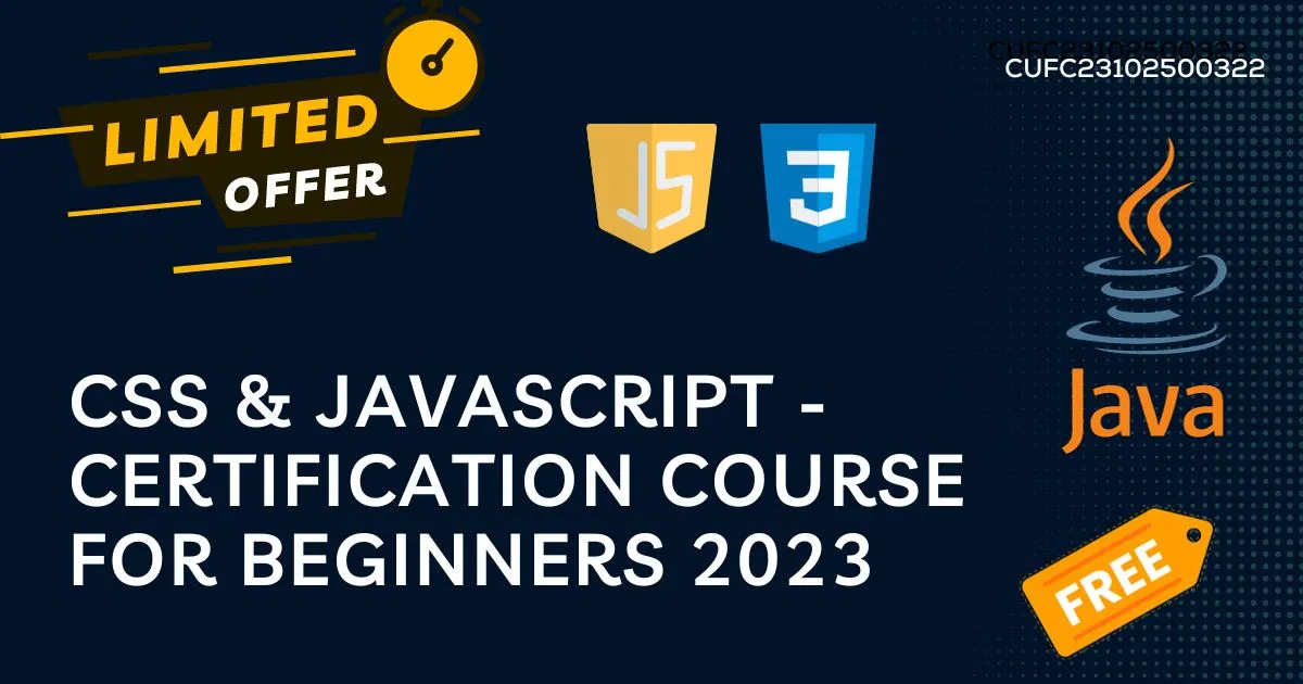 CSS & JavaScript - Certification Course for Beginners 2023
