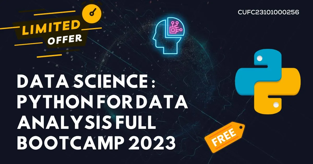 Data Science Python for Data Analysis Full Bootcamp 2023