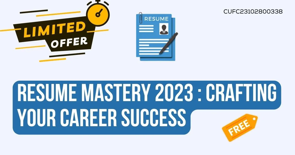 Resume Mastery 2023 Crafting Your Career Success