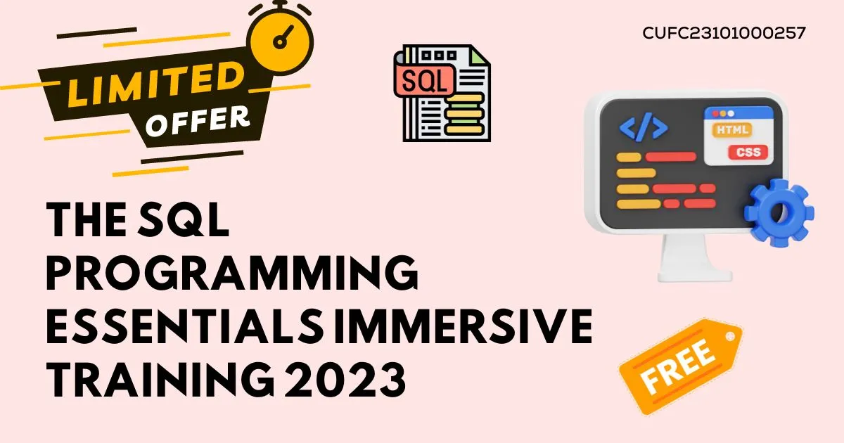 The SQL Programming Essentials Immersive Training 2023