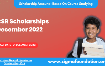 CSR Scholarship December 2022