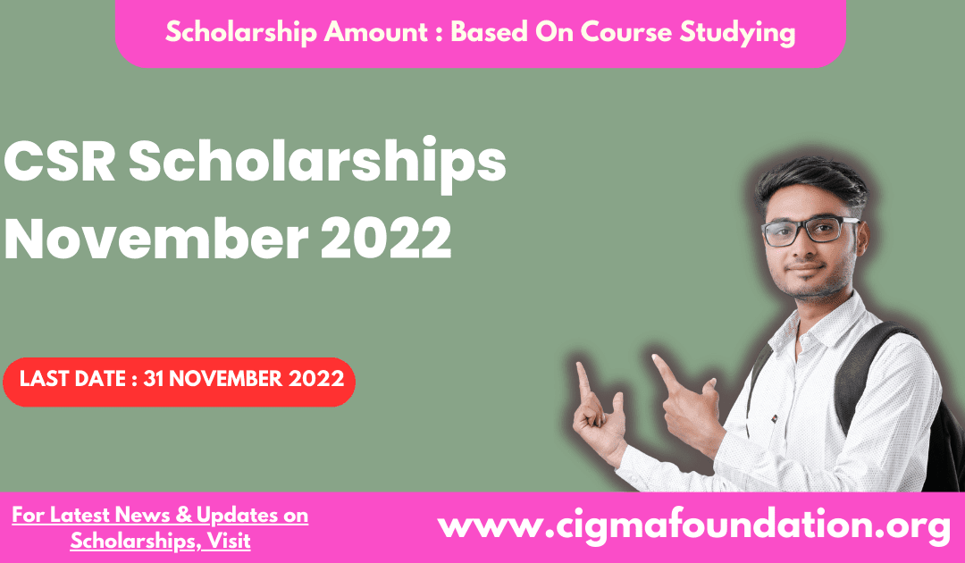 CSR Scholarship November 2022