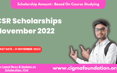 CSR Scholarship November 2022