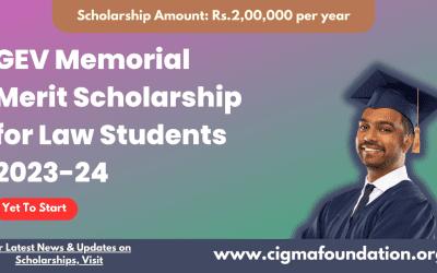 GEV Memorial Merit Scholarship for Law Students