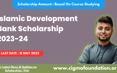 Islamic Development Bank Scholarship 2023-24