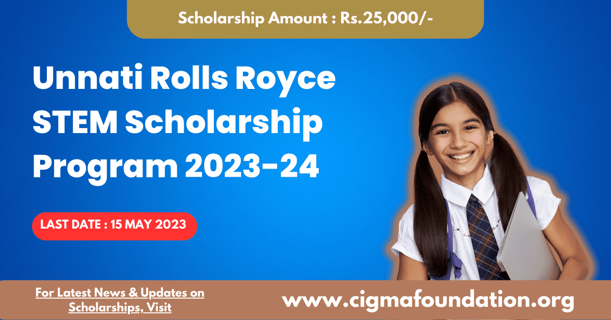 Rolls Royce Unnati Scholarship