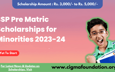 SSP Pre Matric Scholarship