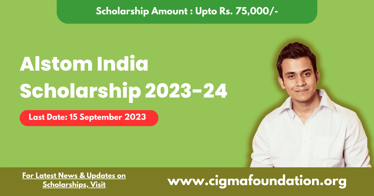 Alstom India Scholarship 2023-24